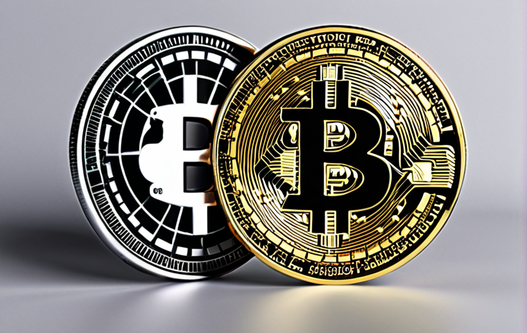 **
A balanced portfolio illustration, showcasing both traditional stock charts and modern cryptocurrency symbols (like Bitcoin) intertwining. The image should convey a sense of growth and diversification while maintaining a stable, secure feel. Style: Clean, professional, modern graphics.
**